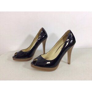 Jazzberry Patent Heels Peep Toe Pumps Womens 6.5